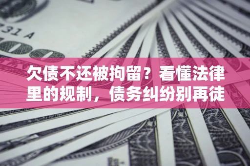 济南欠债不还被拘留？看懂法律里的规制，债务纠纷别再徒劳奔波