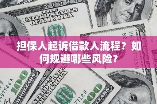 济南担保人起诉借款人流程？如何规避哪些风险？
