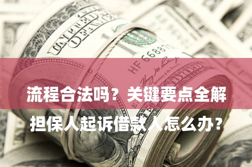 济南

担保人起诉借款人怎么办？流程合法吗？关键要点全解析